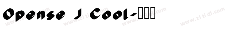 Opense J Cool字体转换